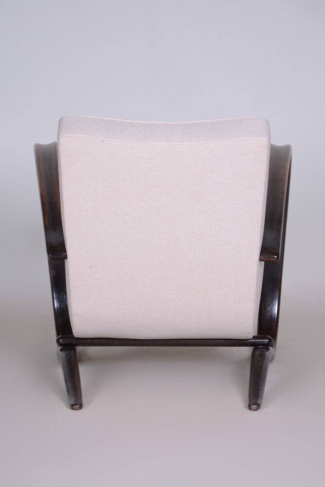 Fauteuil en hêtre Art Déco modèle H-269 attribué à Jindrich Halabala pour Up Zavody, ancienne Tchécoslovaquie, années 1930.