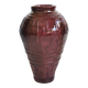 Glazed terracotta vase Art Deco signed WW