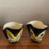 2 small Vallauris vases