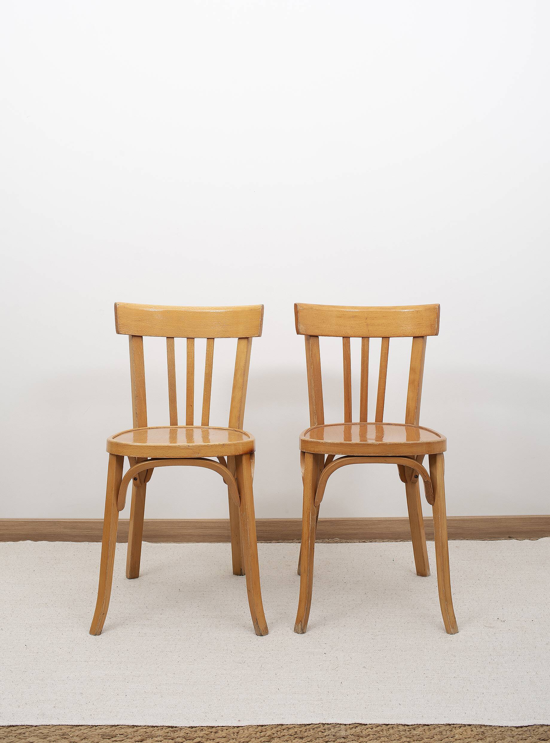 BAUMANN bentwood bistro chairs, set of 4