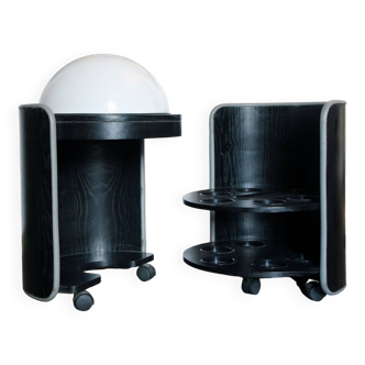 Bar cabinet on wheels by Luigi Massoni, 1960s