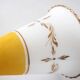 Vintage yellow and gold glass lamp