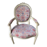 4 fauteuils médaillon style Louis XVI