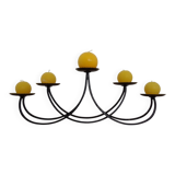 Brutalist Iron Candleholder, 1960s