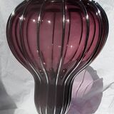 Vase with chrome frame
