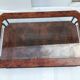 Elm magnifying glass coffee table and glass 60s