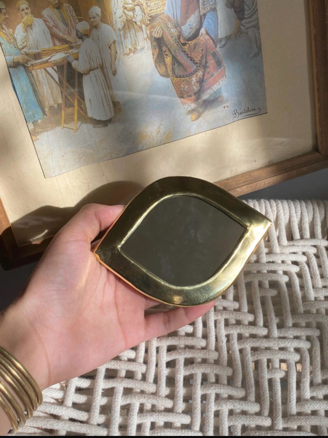 Miroirs en laiton fabriqué à la main