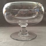 Coupe sur piedouche en cristal massif design art de la rable