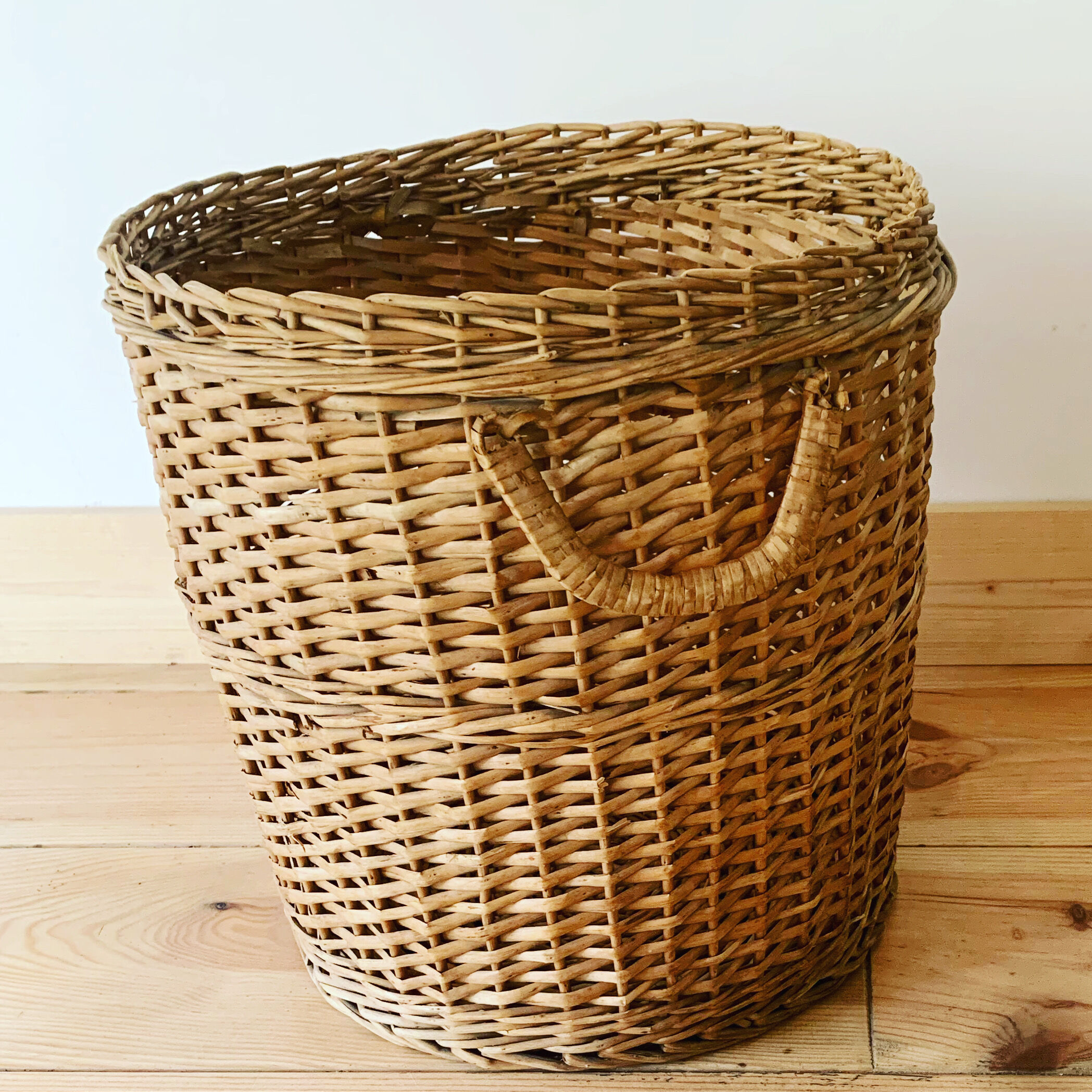 Vintage wicker pot cover
