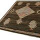 Handmade Tribal Decorative 173 cm x 238 cm Brown Wool Carpet