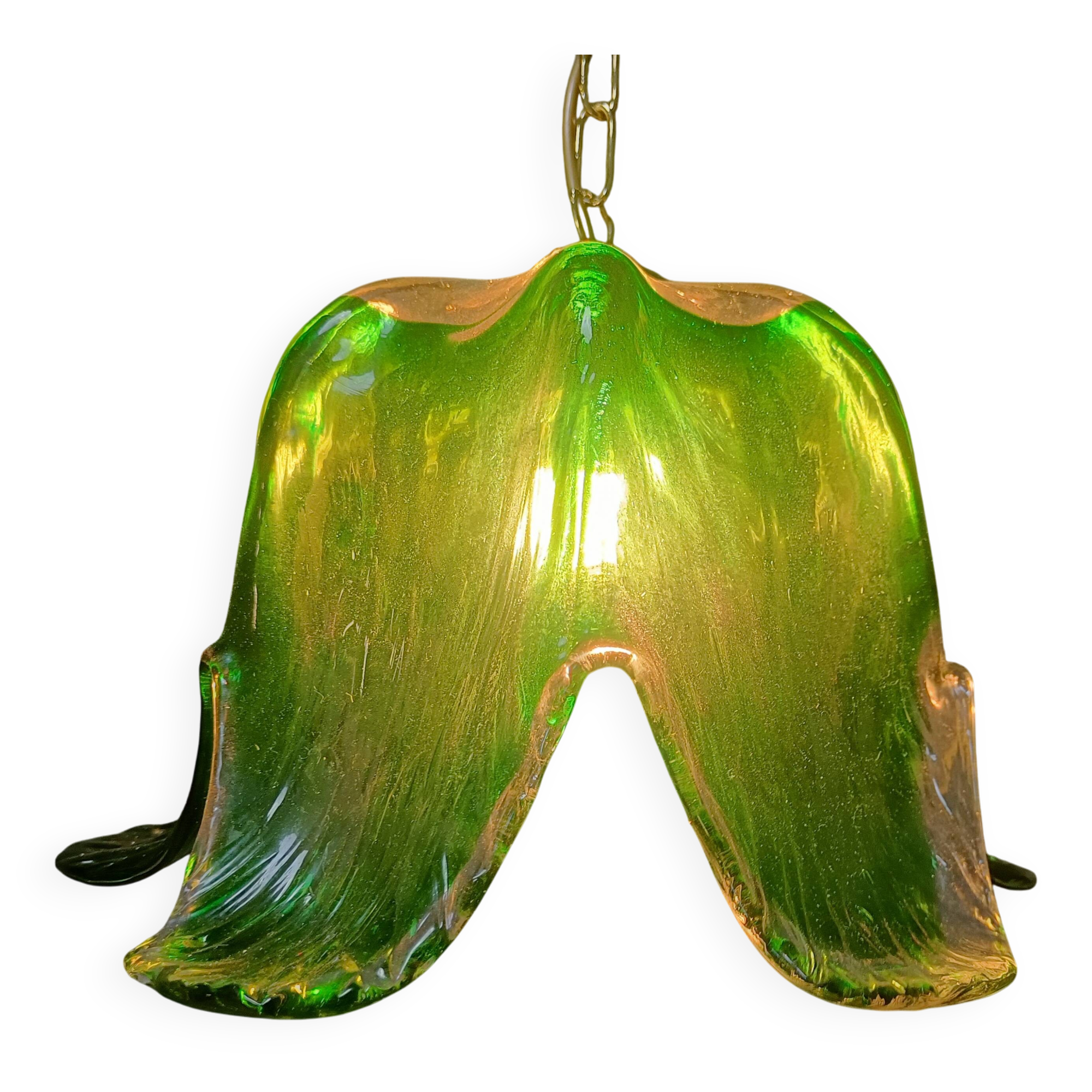 Vintage Murano glass pendant light, for Mazzega, 1960s