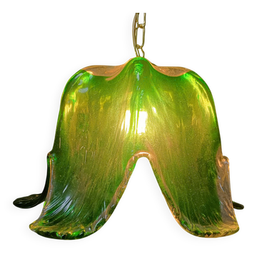 Suspension en verre de Murano vintage, pour Mazzega, années 1960.