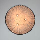 Minimalist handblown glass chandelier, 1970s