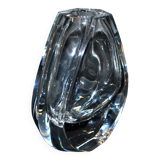 Neptune design vase in baccarat crystal signed designer thomas bastide 1988