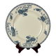 Large round blue "Royat" dish, U&C Sarreguemines, 1879 - 1918.