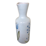 Old pitcher roger capron de vallauris painted ceramic