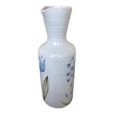 Old pitcher roger capron de vallauris painted ceramic
