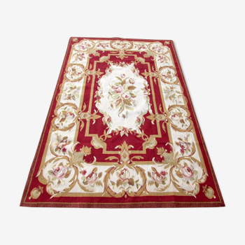 Tapis Français Aubusson fait main 122x186cm 1980