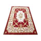 French carpet Aubusson handmade 122x186cm 1980