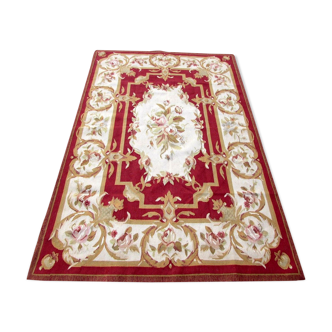 French carpet Aubusson handmade 122x186cm 1980