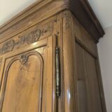 Walnut Louis XV wardrobe from the 18th century.