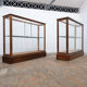 Central museum display cases in oak – Early 20th century
