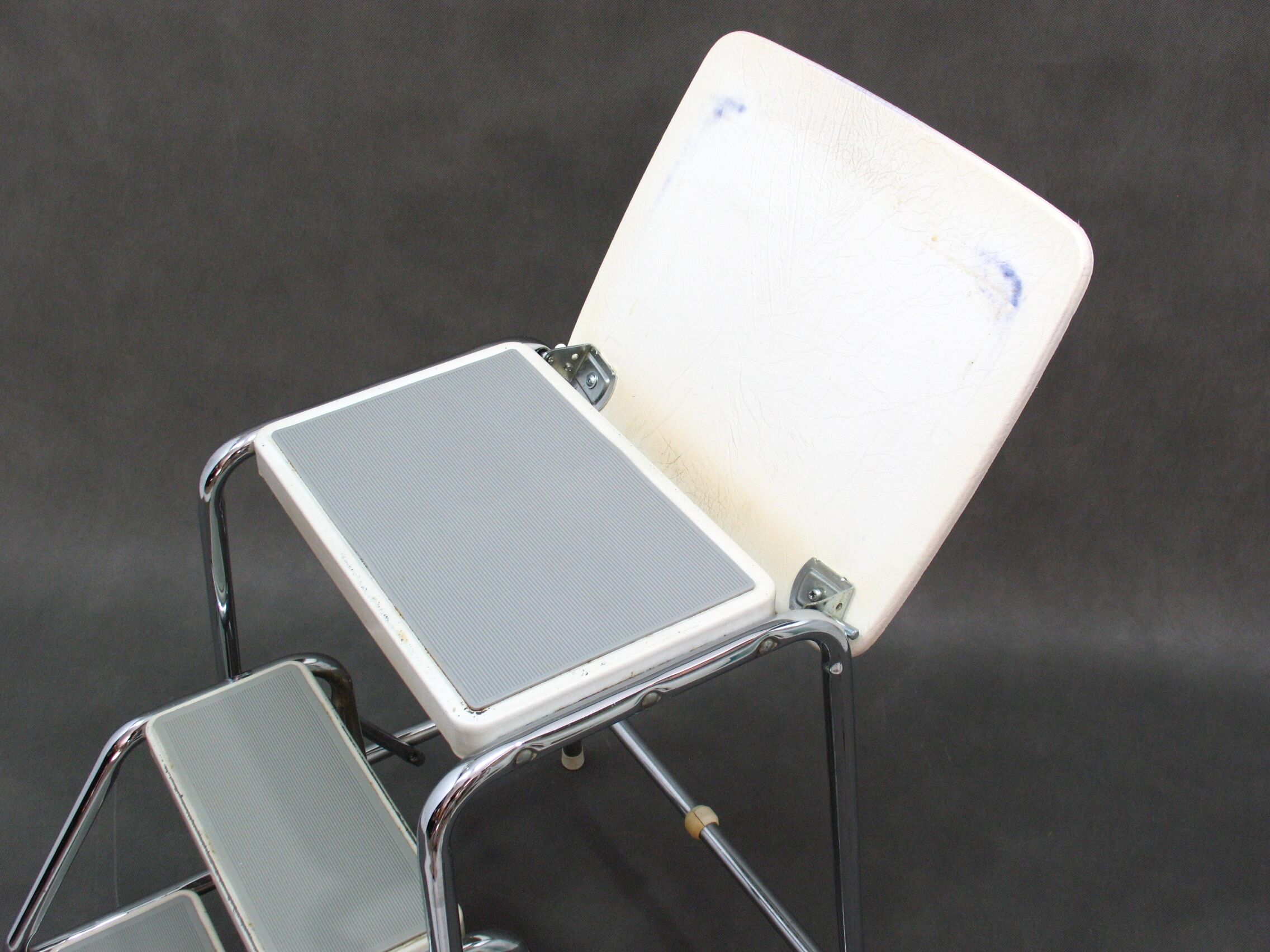 Vintage Metal Stool, 1980s