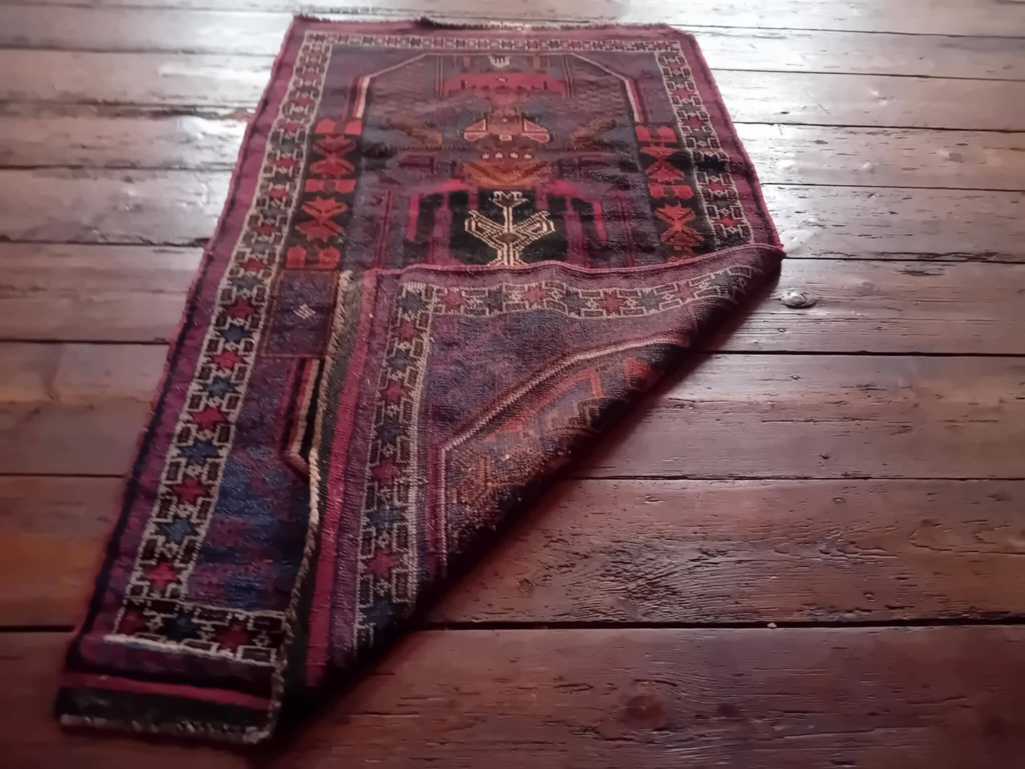Tapis Beloutch Afghan fait main 138x83cm