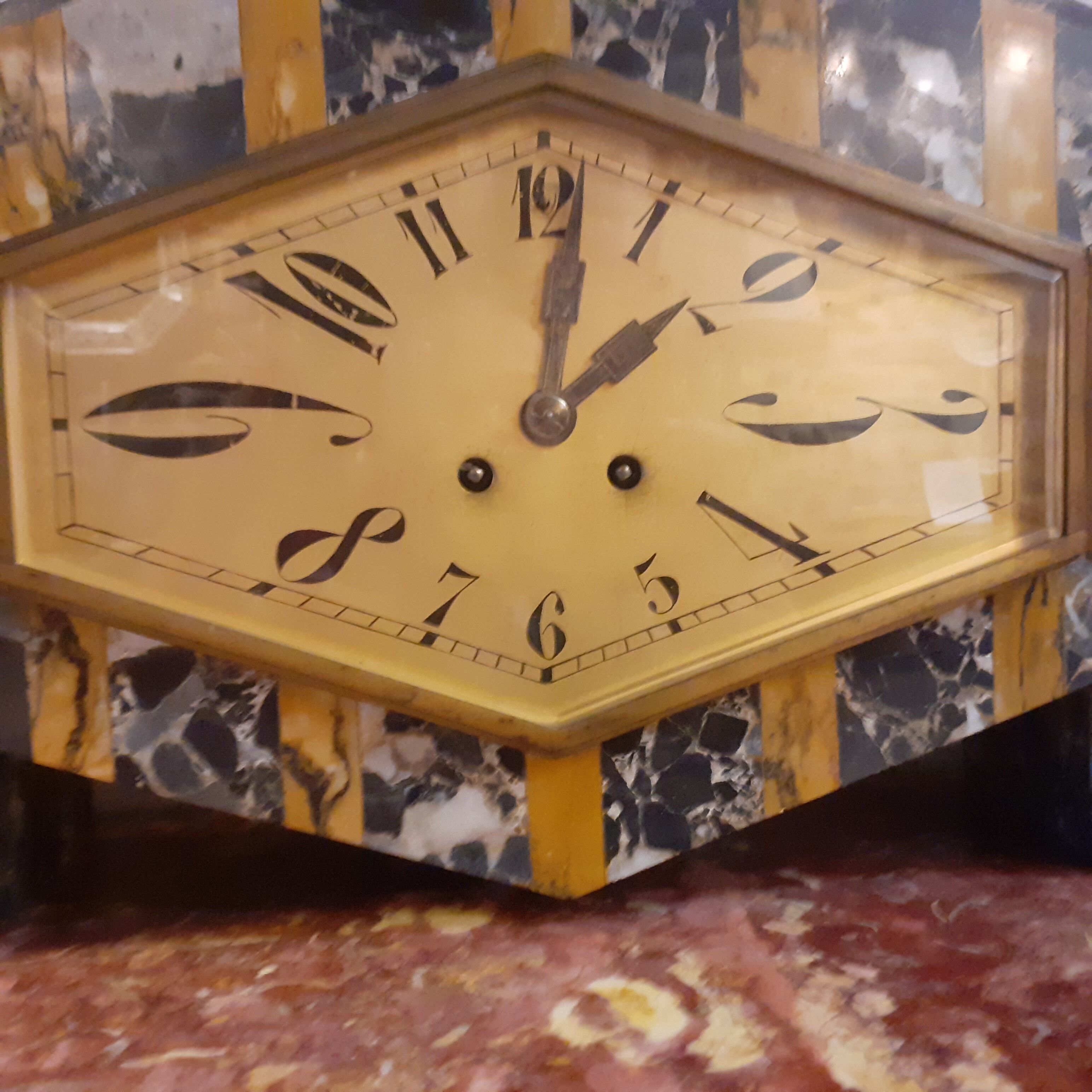 Pendule art déco en marbre Selency