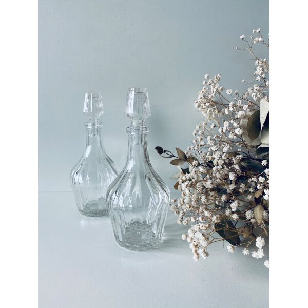 Paire de flacons en verre | Selency