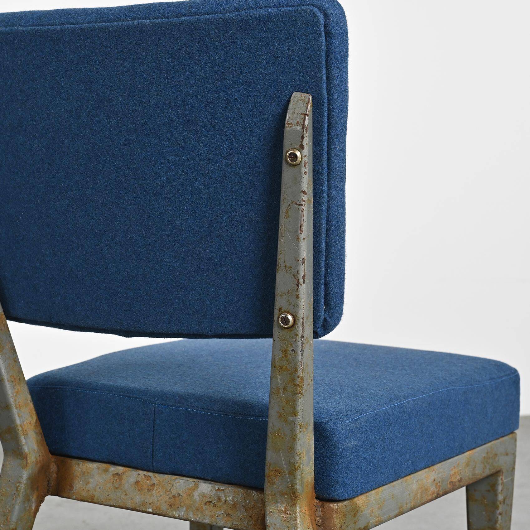 Chaise en métal de Cansado, circa 1960