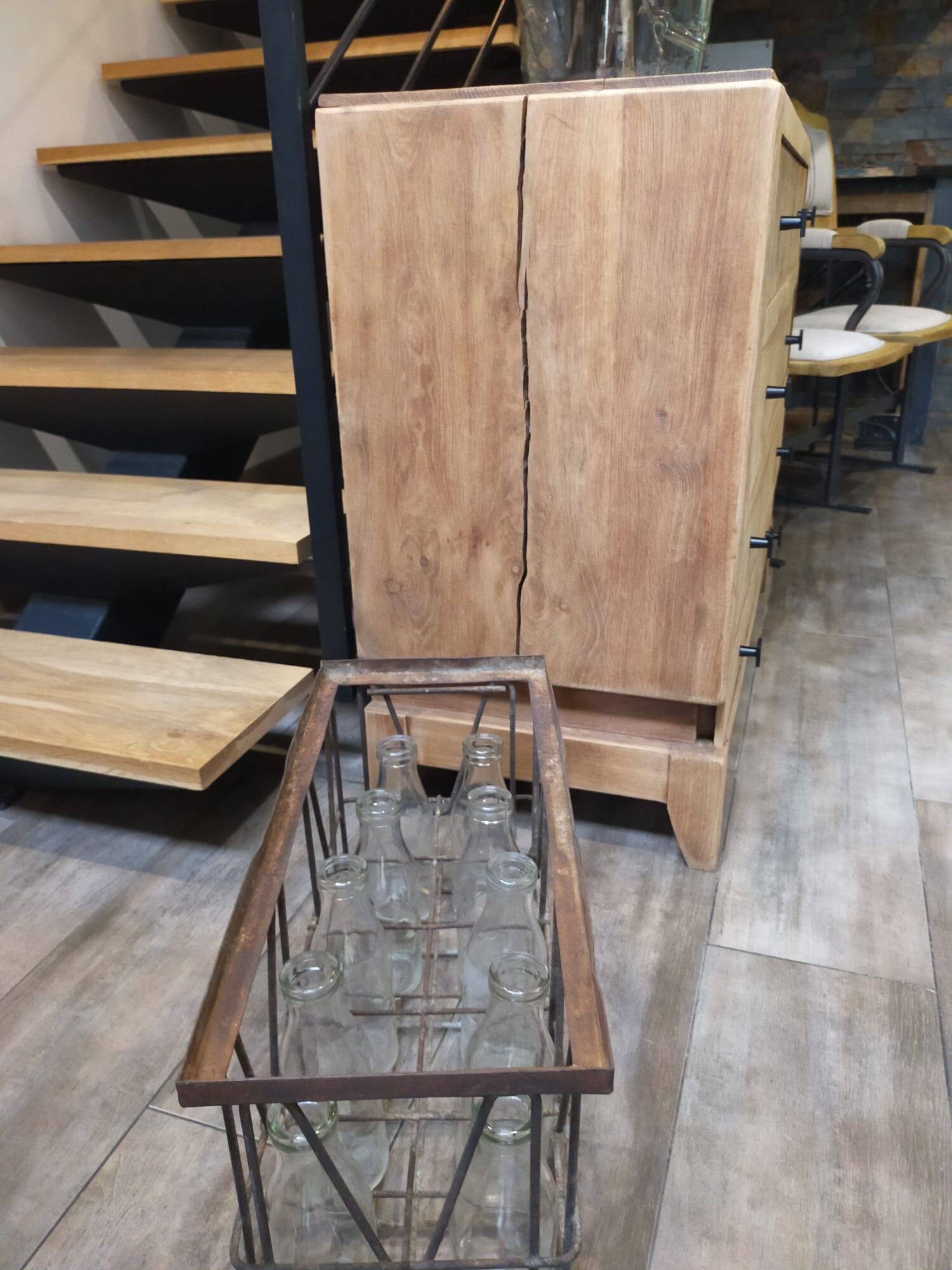 Commode chêne massif rénovée