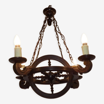 Lustre français en bois