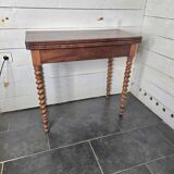 Old mahogany game table