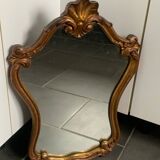 Baroque mirror in gilded wood from the 50s