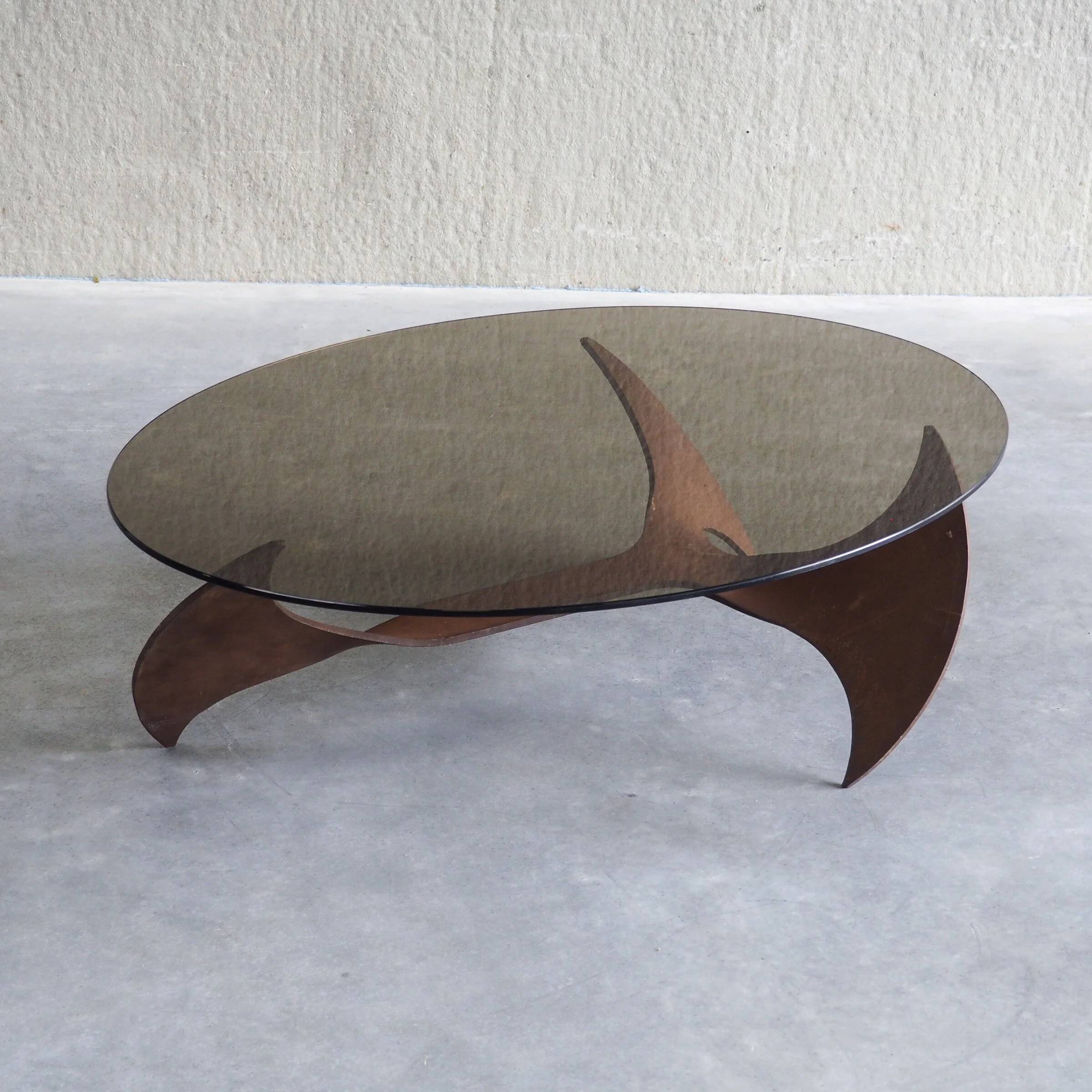 Propeller oval coffee table by Knut Hesterberg for Ronald Schmitt