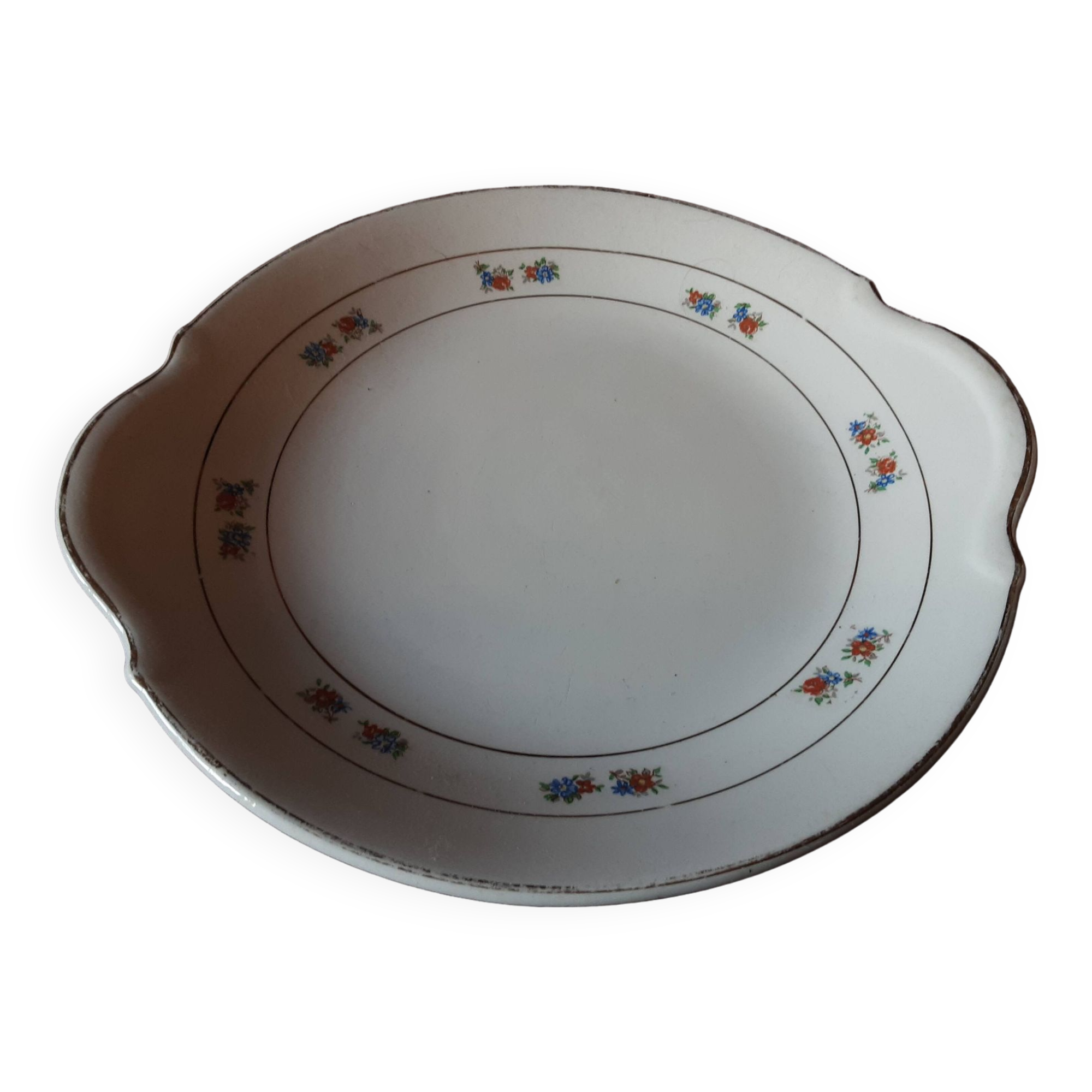 Round semi-hollow dish Porcelain