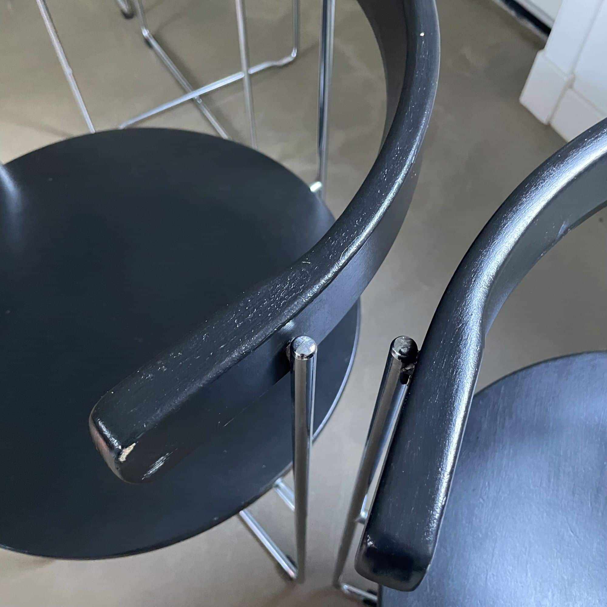 Set of 4 foldable chairs 'Soley', V. Hardarson for Kusch & Co, 80s