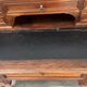 19th century walnut stepped desk