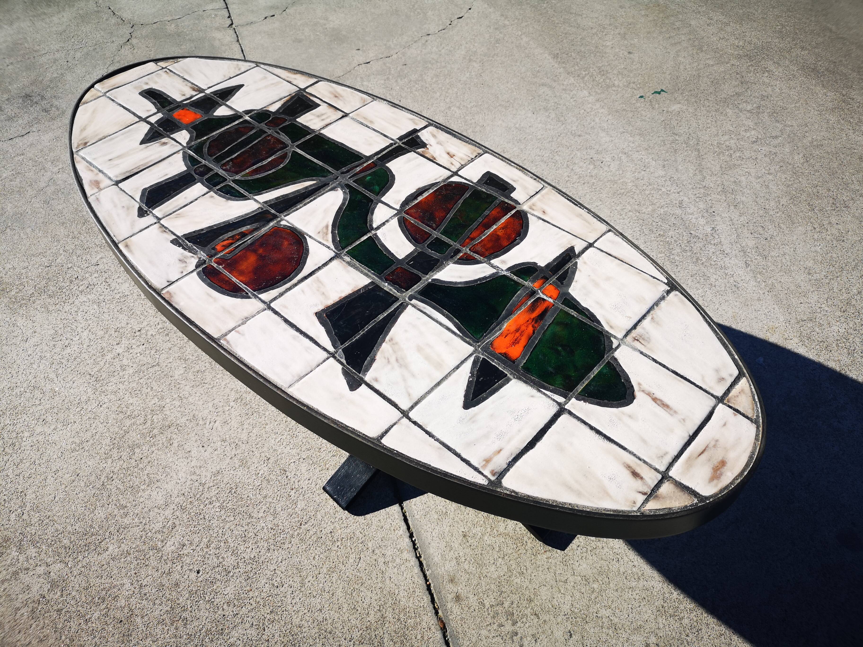 Ceramic coffee table