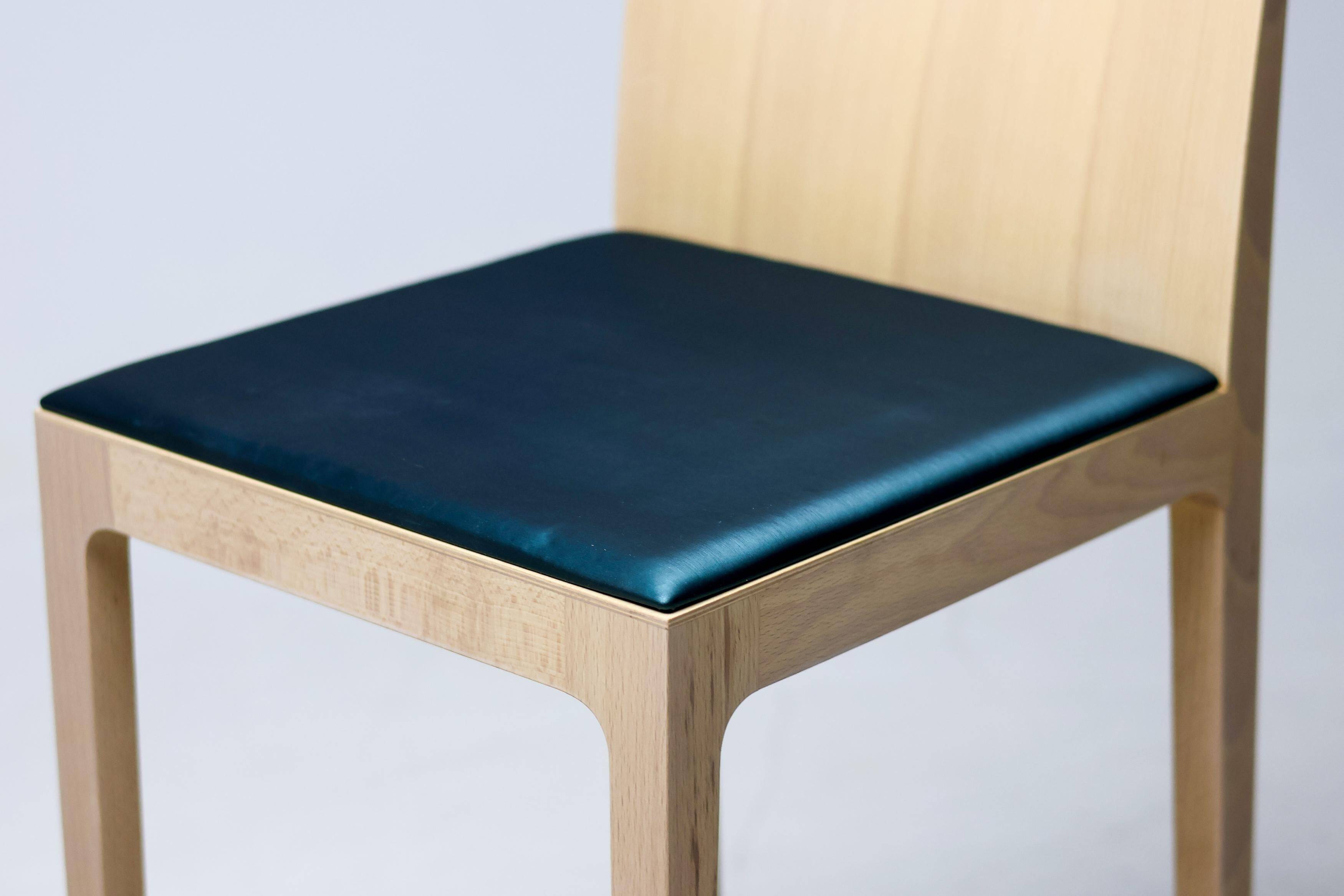 Set of six beech bar stools "Anna" by Crassevig, Italy, 1990s.