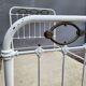 Art Deco brass almond metal bed 120x190