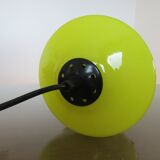 Hanging in yellow opaline 60 70 years