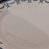 Set of 7 iron earth flat plates u&c sarreguemines and digoin