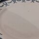 Set of 7 iron earth flat plates u&c sarreguemines and digoin