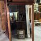 Very large trumeau mirror from the Art Nouveau period in mahogany / h 196cm