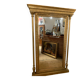 Miroir éclectique XIXe siècle, cadre en bois sculpté et doré