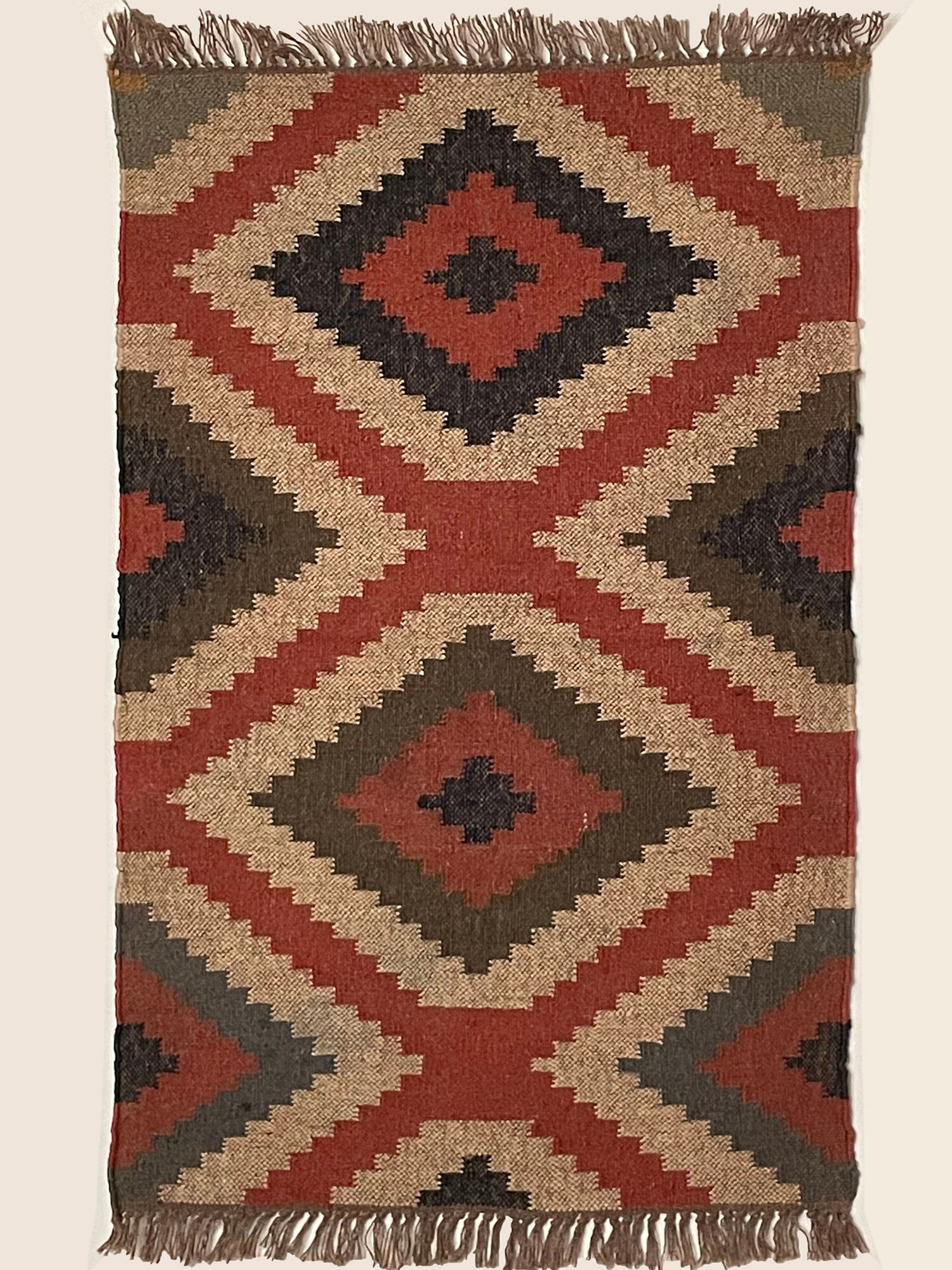 2.5 x 4 jute handwoven kilim runner carpet, rug, 75 x 120 cm
