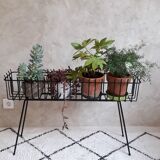 Metal indoor planter