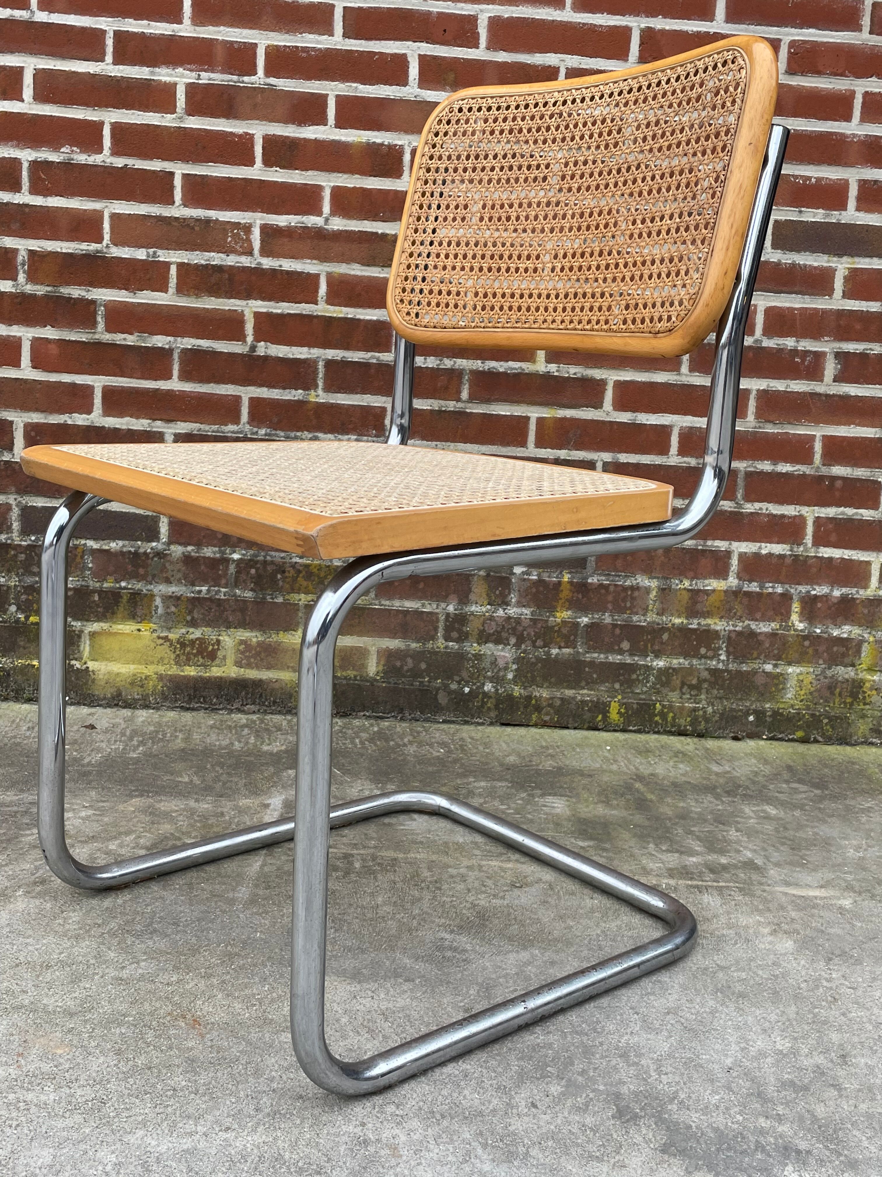 Cesca design chair model b32 in chrome
